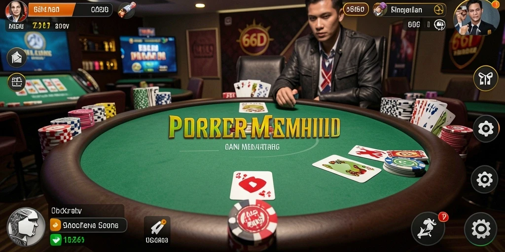 Gameplay menarik dari 66D dalam permainan Poker.