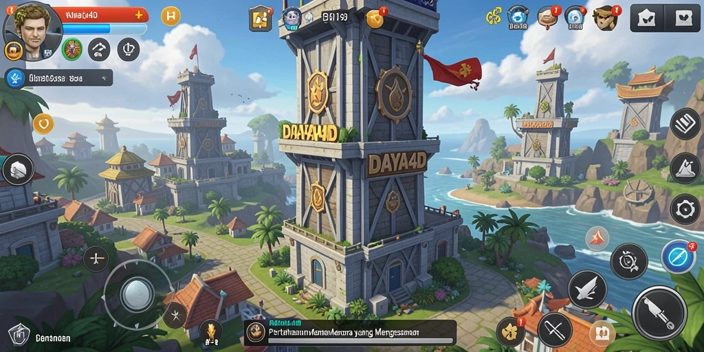 Screenshot dari gameplay menegangkan di DAYA4D.