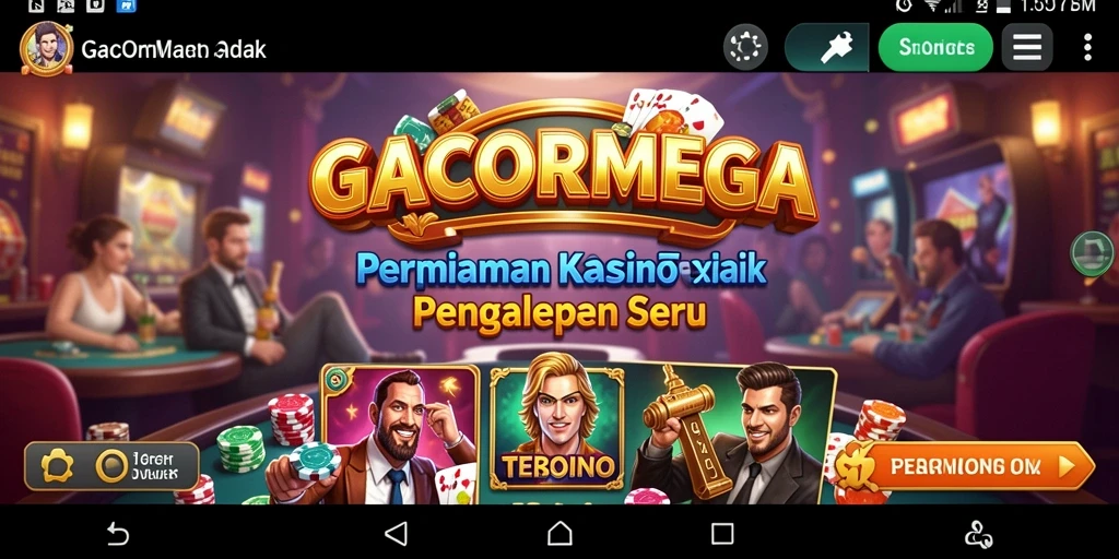 Tampilan bermain yang seru dan grafis menawan di GACORMEGA.