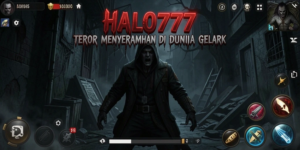 Screenshot HALO777 menampilkan momen menegangkan saat dikejar monster.