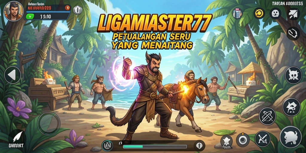 Gameplay seru LIGAMASTER77 dalam petualangan penuh tantangan.