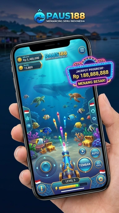 Tampilan beranda aplikasi paus188 yang sederhana dan menarik.